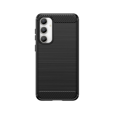 Flexible carbon pattern dėklas skirta Samsung Galaxy S23 FE Carbon Case - Juodas 5