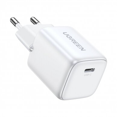 GaN 20W USB-C charger Ugreen Nexode mini CD318 - Baltas 2