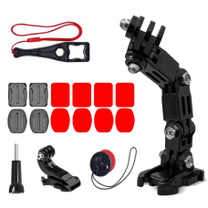 GoPro Set of Helmet Mounting Accessories GoPro, DJI, Insta360, SJCam, Eken Sports Cameras (GoPro Cycling Helmet Chin Laikiklis)