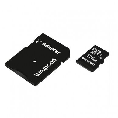 Goodram Microcard 128 GB micro SD XC UHS-I class 10 memory card, SD adapter (M1AA-01280R12) UGLX912 3