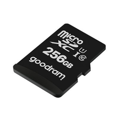 Goodram Microcard 256 GB micro SD XC UHS-I class 10 memory card, SD adapter (M1AA-2560R12) UGLX912 4