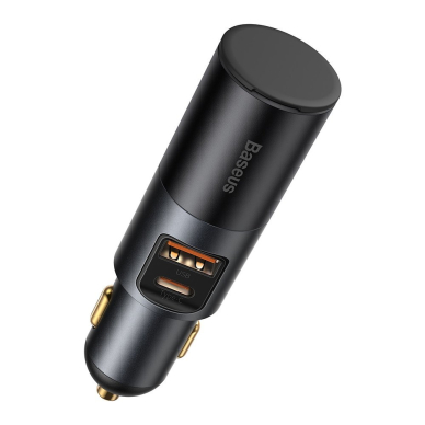 Greitas Automobilinis Įkroviklis Baseus Share Together USB / USB Type C / cigarette lighter socket car charger 120W Quick Charge Power Delivery Pilkas (CCBT-C0G) 7