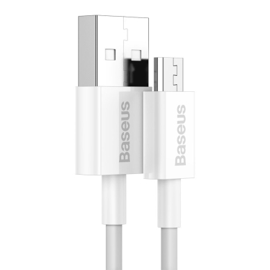 Greito Įkrovimo Kabelis Baseus Superior Series USB - micro USB 2A 1m Baltas (CAMYS-02) 1