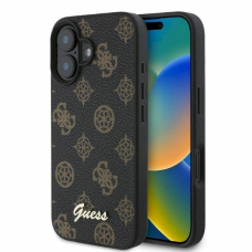 Guess Peony Script MagSafe iPhone 16 Dėklas - juodas