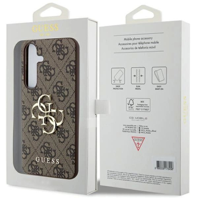 Guess 4G Big Metal Logo Dėklas Samsung Galaxy A55 - Rudas 7