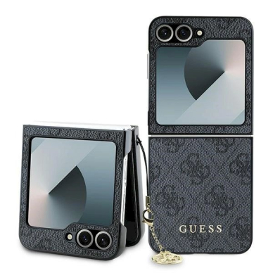 Guess 4G Charm Dėklas Samsung Galaxy Z Flip 6 - juodas