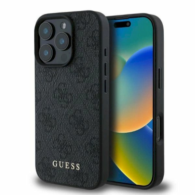 Guess 4G Classic Dėklas iPhone 16 Pro Max - juodas