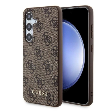 Guess 4G Metal Gold Logo Dėklas Samsung Galaxy A55 - Rudas