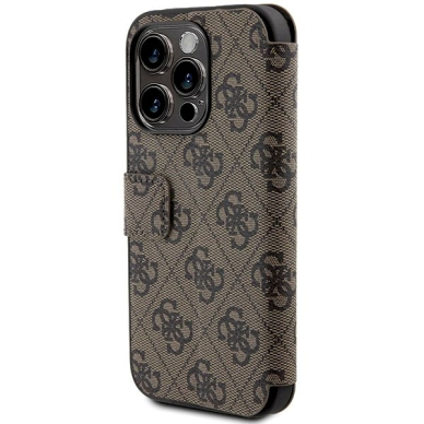 Guess 4G Metal Logo Dėklas iPhone 15 Pro Max - rudas 5