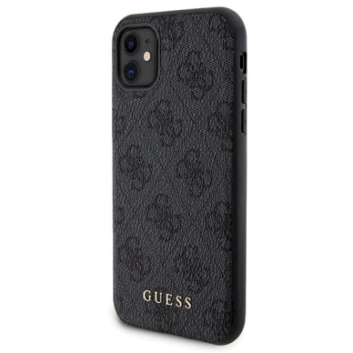 Guess 4G Metal Logo Dėklas set iPhone 11 + 5000mAh MagSafe power bank - Juodas 1