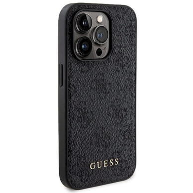 Guess 4G Metal Logo Dėklas Set iPhone 13 Pro Max + 5000mAh MagSafe Powerbank - Juodas 3