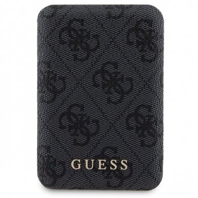 Guess 4G Metal Logo Dėklas set iPhone 14 Pro + 5000mAh MagSafe power bank - Juodas 7