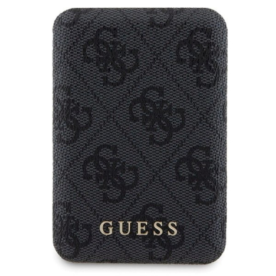 Guess 4G Metal Logo Dėklas set iPhone 15 + 5000mAh MagSafe power bank - Juodas 7