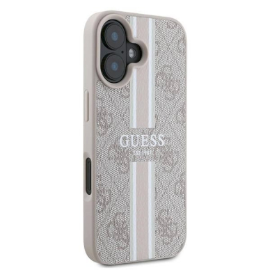 Guess 4G Printed Stripes MagSafe Dėklas iPhone 16 Plus - rožinis 3