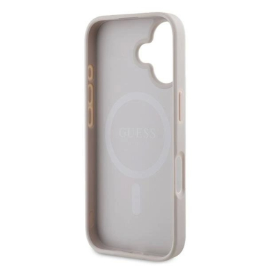 Guess 4G Printed Stripes MagSafe Dėklas iPhone 16 Plus - rožinis 6