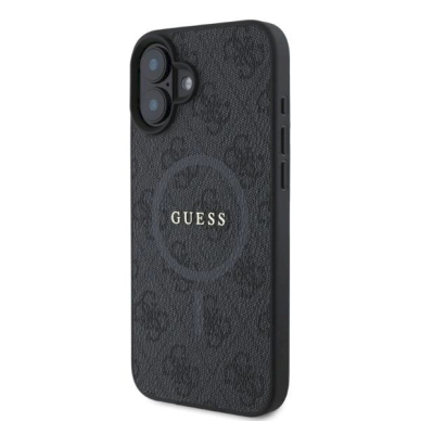 Guess 4G Ring Classic Logo MagSafe Dėklas iPhone 16 - Juodas 1