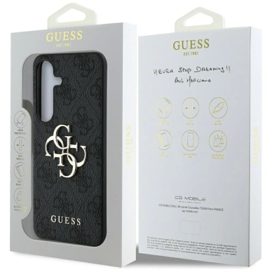 Guess Big 4G Logo Classic Logo Dėklas Samsung Galaxy S25 Juodas 7