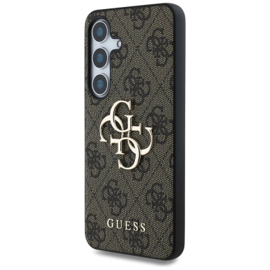 Guess Big 4G Logo Classic Logo Dėklas Samsung Galaxy S25 Plus Rudas 1