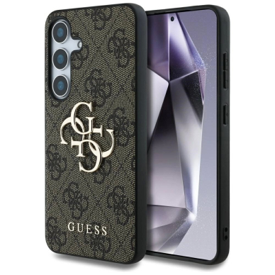 Guess Big 4G Logo Classic Logo Dėklas Samsung Galaxy S25 Plus Rudas