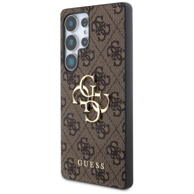 Guess Big 4G Logo Classic Logo Dėklas Samsung Galaxy S25 Ultra Rudas 1