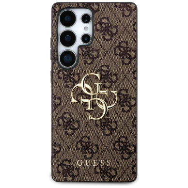 Guess Big 4G Logo Classic Logo Dėklas Samsung Galaxy S25 Ultra Rudas 2