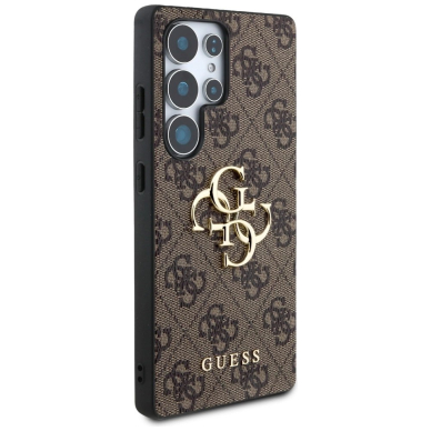 Guess Big 4G Logo Classic Logo Dėklas Samsung Galaxy S25 Ultra Rudas 3