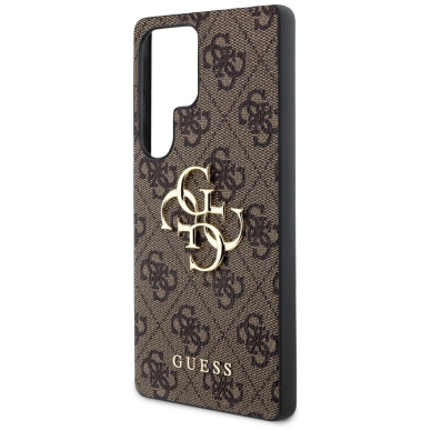 Guess Big 4G Logo Classic Logo Dėklas Samsung Galaxy S25 Ultra Rudas 5