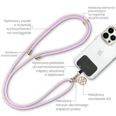 Guess CBDY Cord phone Apyrankė - lilac 1