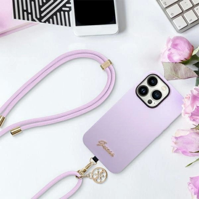 Guess CBDY Cord phone Apyrankė - lilac 3