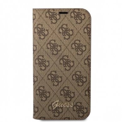 Guess GUBKP14XHG4SHW iPhone 14 Pro Max 6.7 brown / brown book 4G Vintage Gold Logo 2