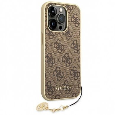 Guess GUHCP14LGF4GBR iPhone 14 Pro 6.1 &quot; Rudas hardcase 4G Charms Collection 2