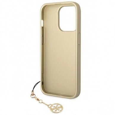 Guess GUHCP14LGF4GBR iPhone 14 Pro 6.1 &quot; Rudas hardcase 4G Charms Collection 5