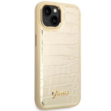 Guess GUHCP14SHGCRHD iPhone 14 6.1 &quot;gold / gold hardcase Croco Collection 3