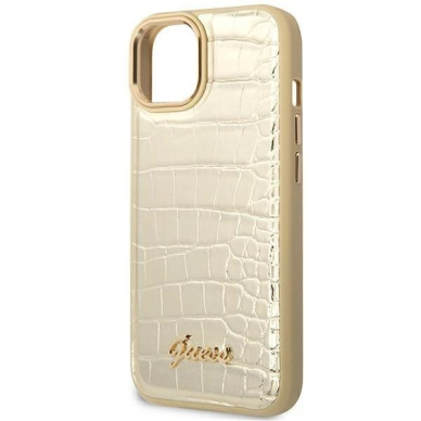 Guess GUHCP14SHGCRHD iPhone 14 6.1 &quot;gold / gold hardcase Croco Collection 5