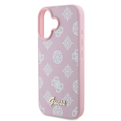 Guess Peony Script MagSafe iPhone 16 Dėklas - rožinis 3