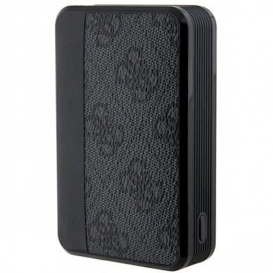 Guess Powerbank 18W GUPB10DP4GEGK 10000mAh black/black 4G Leather Metal Logo 4