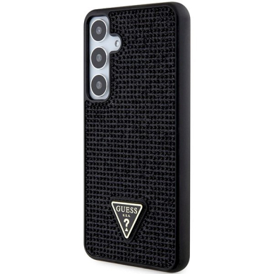 Guess Rhinestone Triangle Dėklas Samsung Galaxy S24+ - juodas 1