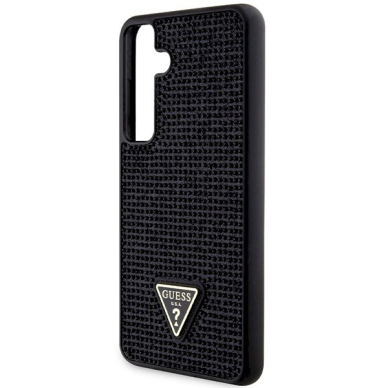 Guess Rhinestone Triangle Dėklas Samsung Galaxy S24+ - juodas 5