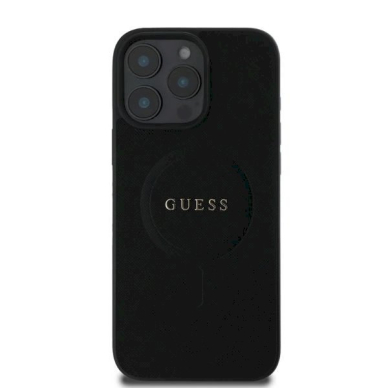 Guess Saffiano Classic Logo MagSafe iPhone 16 Pro Dėklas - juodas 2