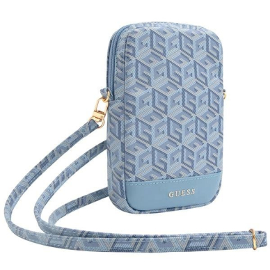 Guess Zip GCube Bottom Stripe phone Krepšys - blue