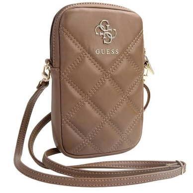 Guess Zip Quilted 4G Krepšys - brown 2