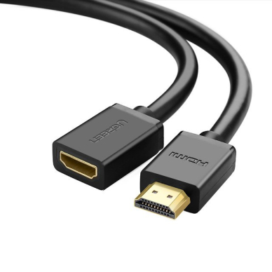 HDMI Kabelis Adapteris Ugreen (female) - HDMI (male) 4K 10,2 Gbps 340 Mhz audio ethernet 0,5 m Juodas (HD107 10140) 12