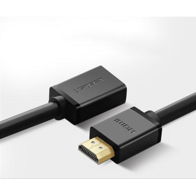 HDMI Kabelis Adapteris Ugreen (female) - HDMI (male) 4K 10,2 Gbps 340 Mhz audio ethernet 0,5 m Juodas (HD107 10140) 6