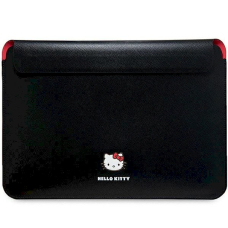 Hello Kitty PU Metal Logo Dėklas a 14 laptop - Juodas