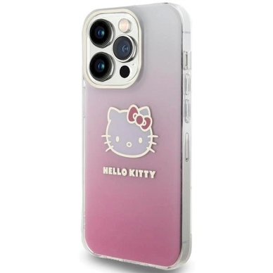 Hello Kitty Dėklas IML Gradient Electrop Kitty HeadiPhone 13 Pro / 13 - Rožinis 1