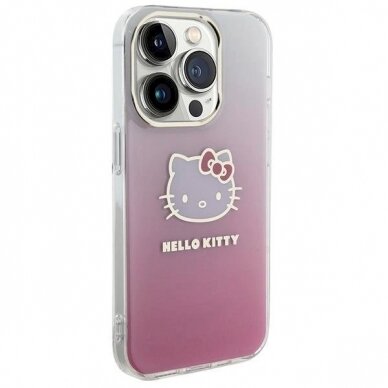 Hello Kitty Dėklas IML Gradient Electrop Kitty HeadiPhone 13 Pro Max - Rožinis 3