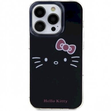 Hello Kitty Dėklas IML Kitty FaceiPhone 13 Pro / 13 - Juodas 2