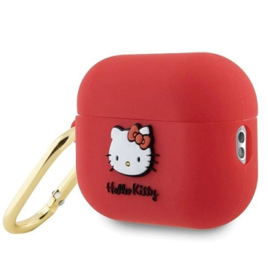 Hello Kitty Dėklas Silicone 3D Kitty HeadAirPods Pro 2 (2022/2023) - fuchsia 2