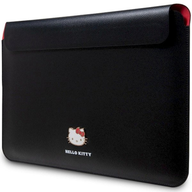 Hello Kitty PU Metal Logo Dėklas a 14 laptop - Juodas 1