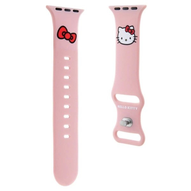 Hello Kitty Silicone Kitty Head Apyrankė Apple Watch 38/40/41mm - Rožinis 2